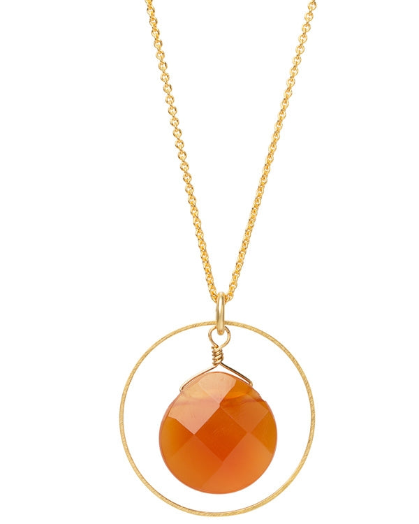 Halskette Loop Carnelian