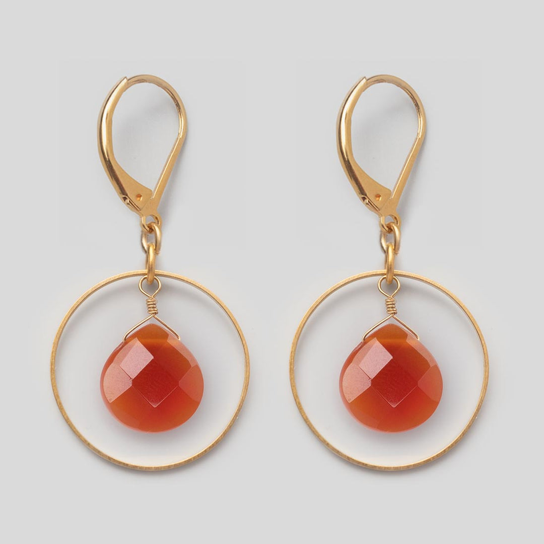 Ohrhänger Loop Carnelian