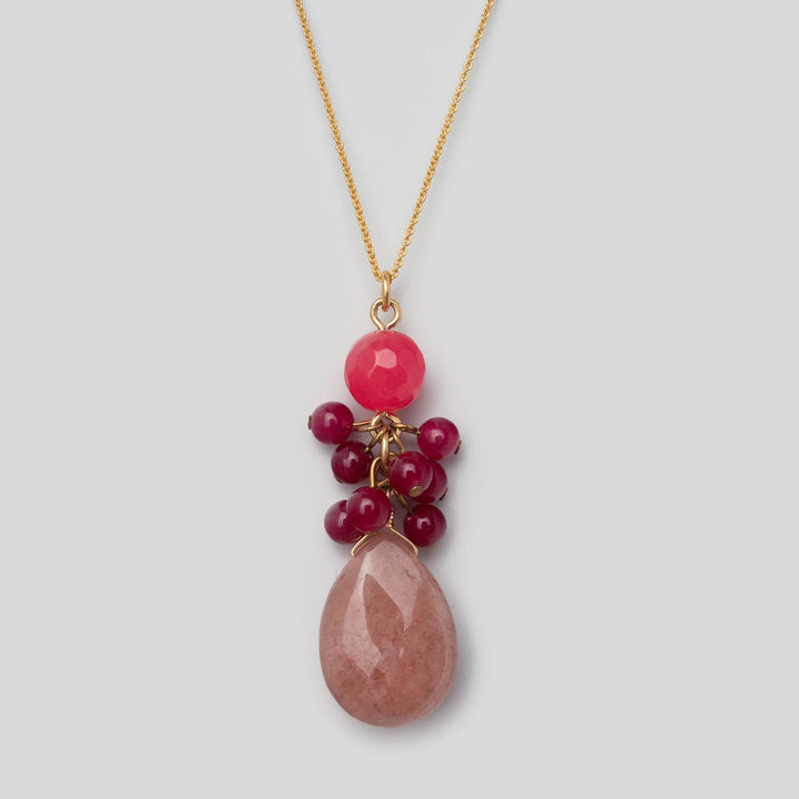 Halskette Jadecluster berry