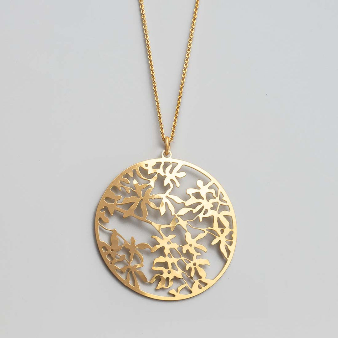 Halskette Lasercut Rosenblätter
