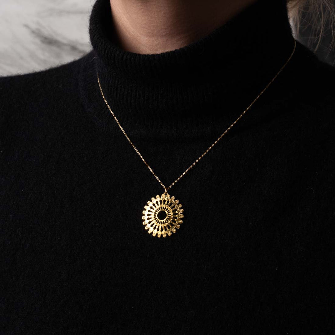Halskette Lasercut Sun Circle