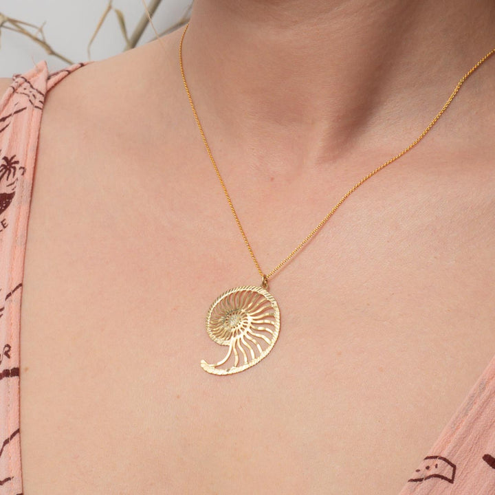 Halskette Lasercut Nautilus