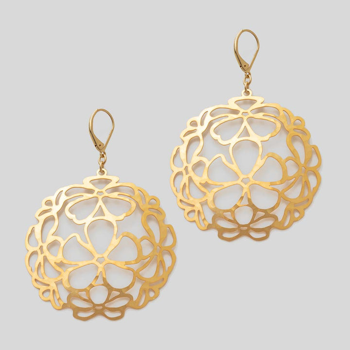 Ohrringe Lasercut Flowers
