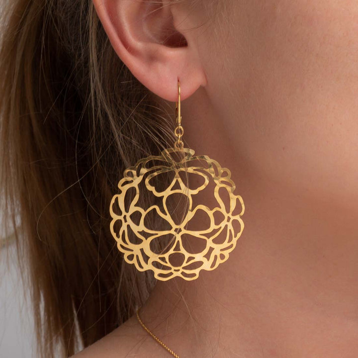 Ohrringe Lasercut Flowers