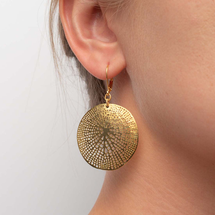 Ohrringe Lasercut Sanddollar
