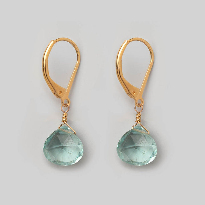 Ohrhänger Drop - Aquamarin Fern Grün