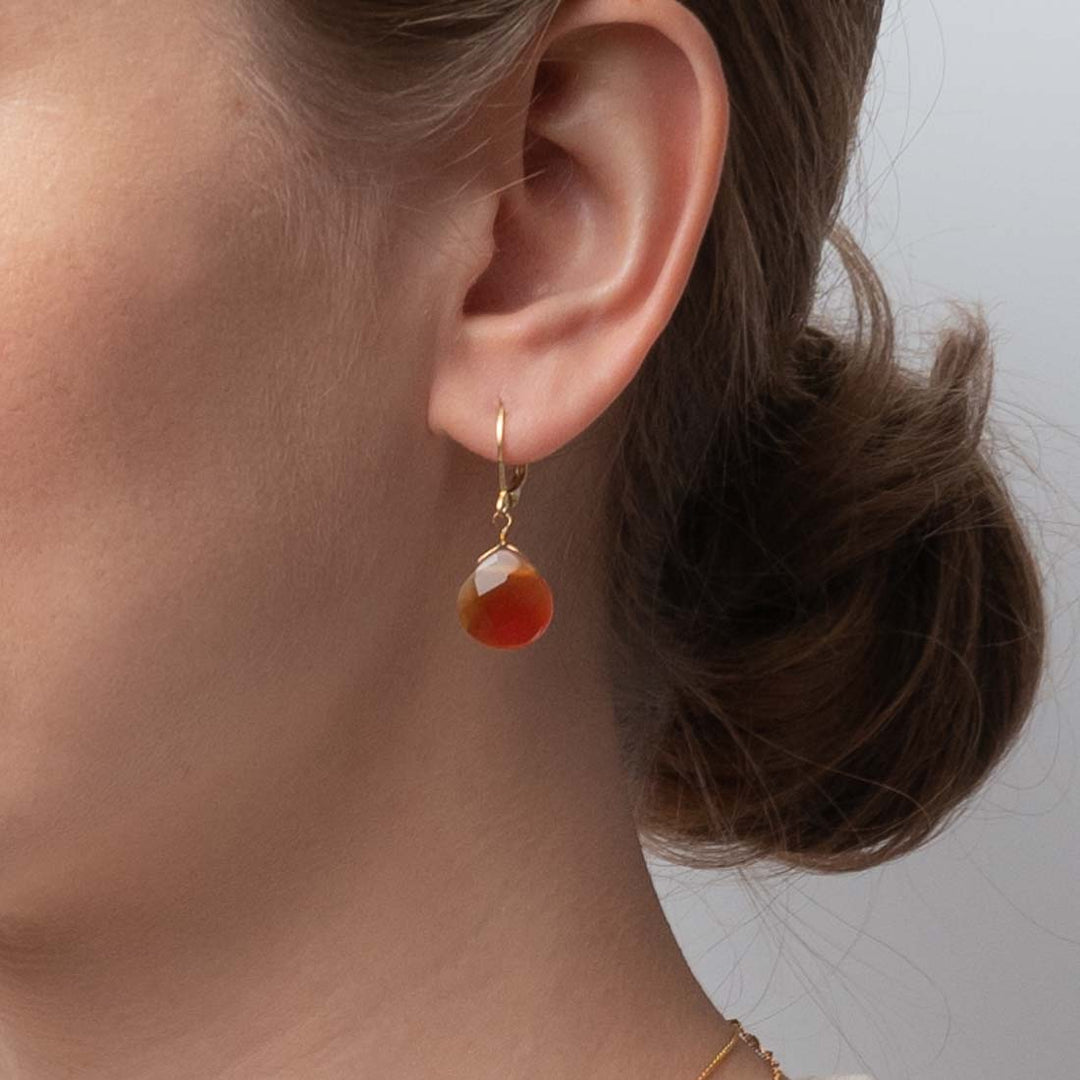 Ohrhänger Drop - Carnelian