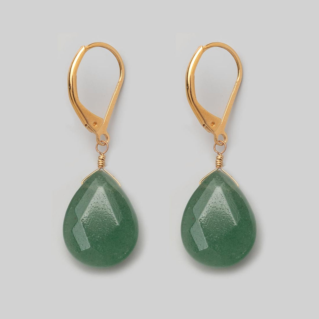 Ohrhänger Drop - Jade Grün
