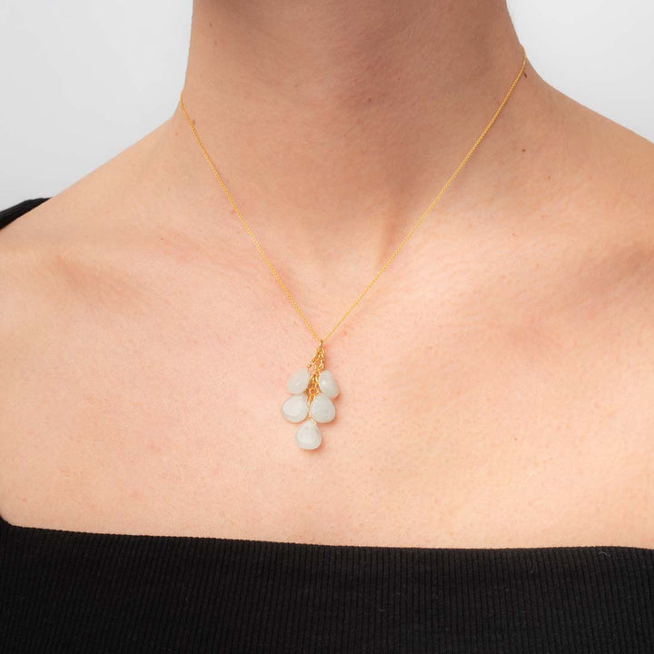 Halskette 5 Stone Cluster Amazonit